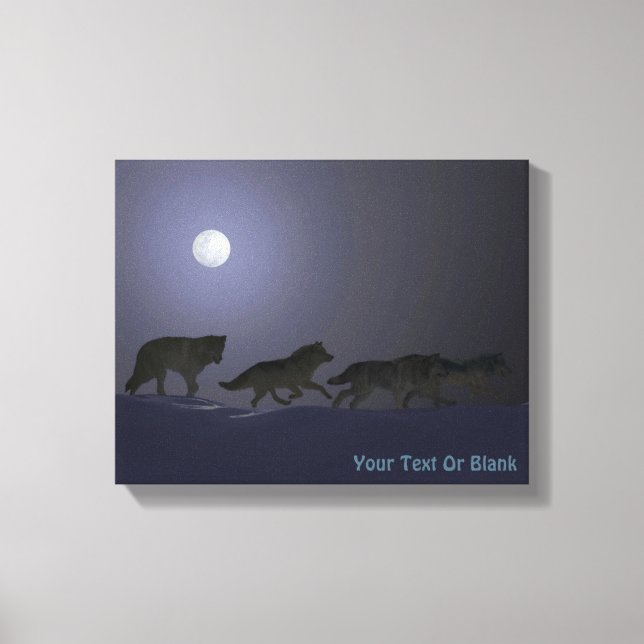 Wolf Pack Leinwanddruck (Vorderseite)