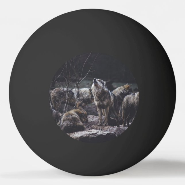 Wolf Pack Tischtennisball (Vorderseite)