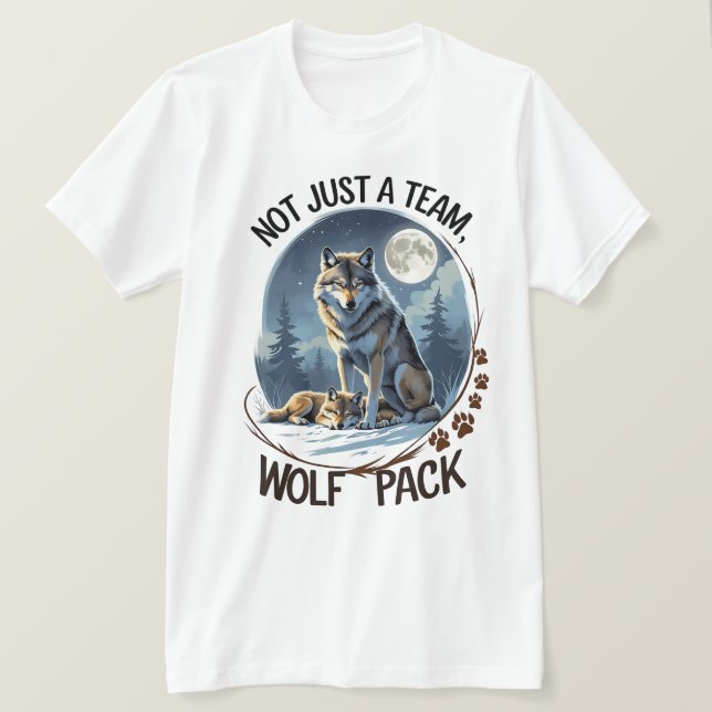 Wolf Pack - Vereint durch Natur T-Shirt (Design vorne)