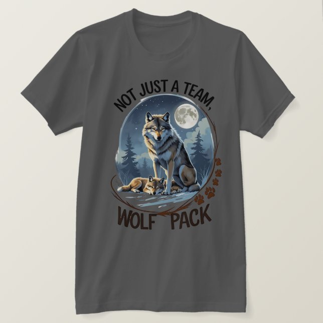Wolf Pack - Vereint durch Natur T-Shirt (Design vorne)