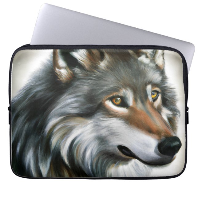 Wolf Painting Laptopschutzhülle (Vorderseite)