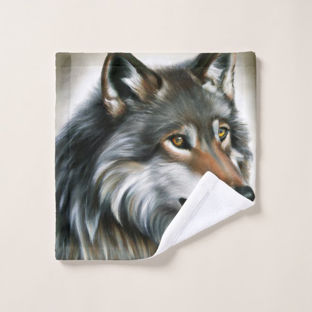 Wolf Painting Waschlappen (Waschlappen)