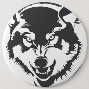 Wolf Pinback Button