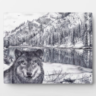 Wolf Plaque Fotoplatte