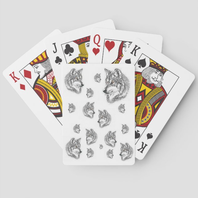 Wolf Playing Card Deck Spielkarten (Rückseite)