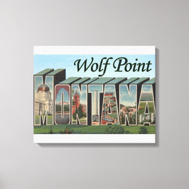 Wolf Point, Montana Leinwanddruck (Vorderseite)