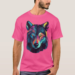 Wolf Pop Kunst, Dichtung und Musik T-Shirt