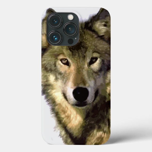 Wolf Portrait Case-Mate iPhone Hülle (Rückseite)