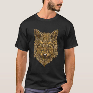 Wolf Portrait Farbige Symbol Gym T-Shirt