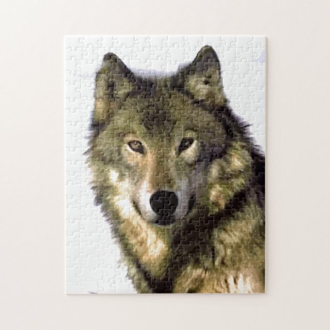 Wolf Portrait Wild Animals (Vertikal)