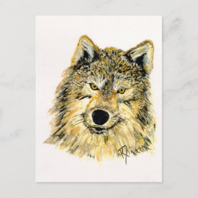 Wolf Postcard Postkarte (Vorderseite)