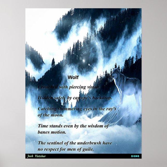 Wolf Poster (Vorne)