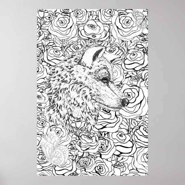 Wolf Poster (Vorne)