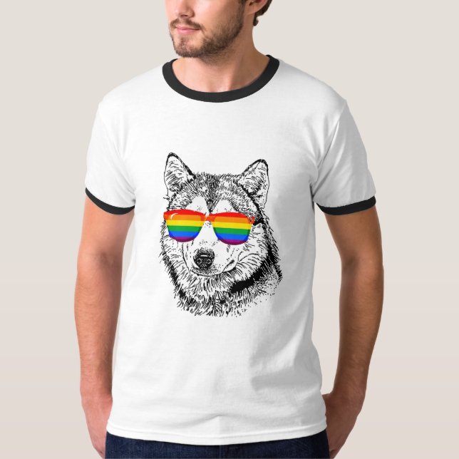 Wolf Pride Sunglasses T-Shirt (Vorderseite)
