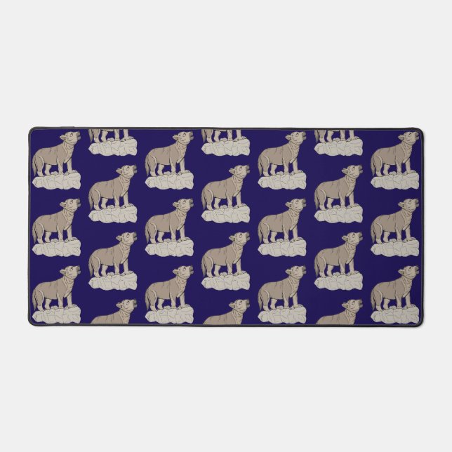 Wolf Pup Howling (Recto)