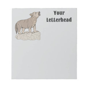 Wolf Pup Howling Notizblock