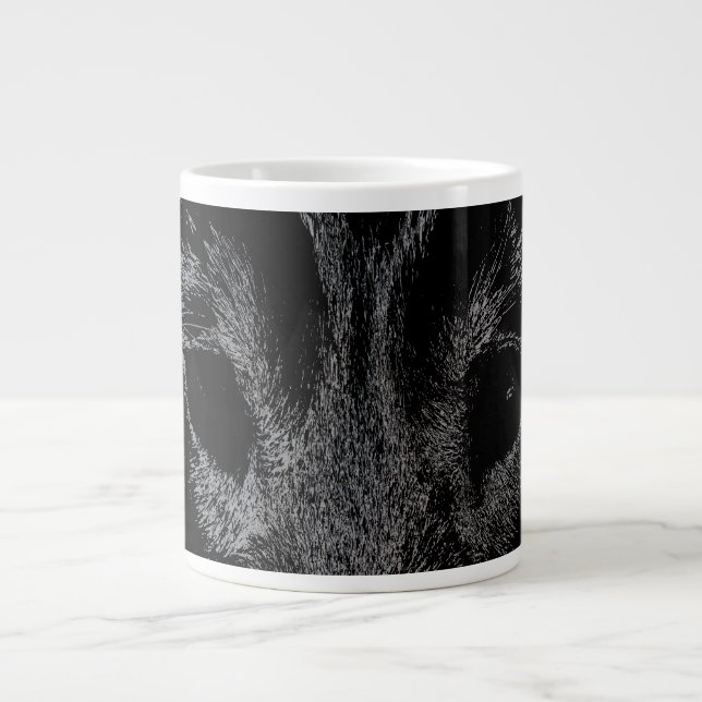 Wolf Pup Kaffee Tasse Wild Dog Jumbo Cups Schlitte (Vorderseite)
