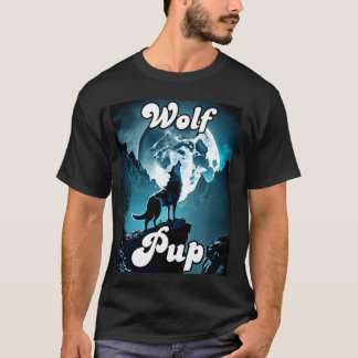 Wolf Pup Matching Tribe Wolves Moon Kids Baby Show T-Shirt