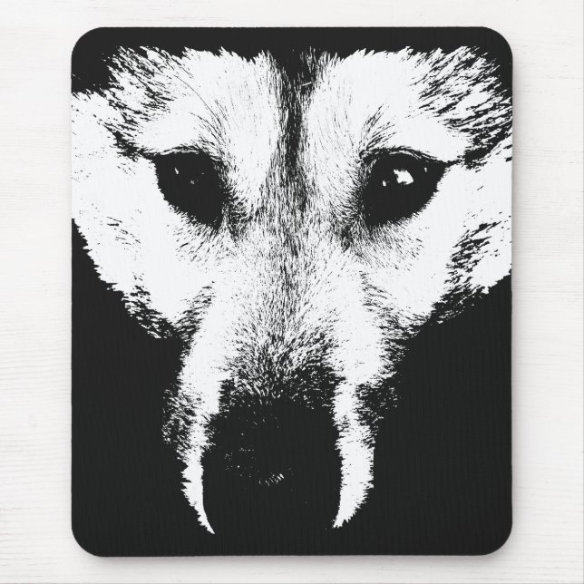 Wolf Pup Mousepad gibt Malamute Wolf Dogs (Vorne)