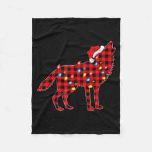 Wolf-Pyjama-Familien-Matching-Gruppe Weihnachten Fleecedecke