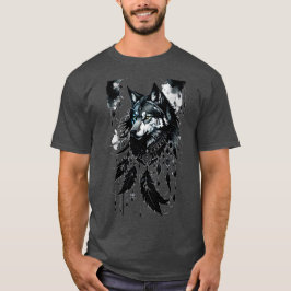 Wolf, Raubfisch, Träumer, Amulet, Talisman T-Shirt