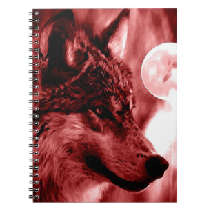 Wolf & Red Night Notebook Notizblock