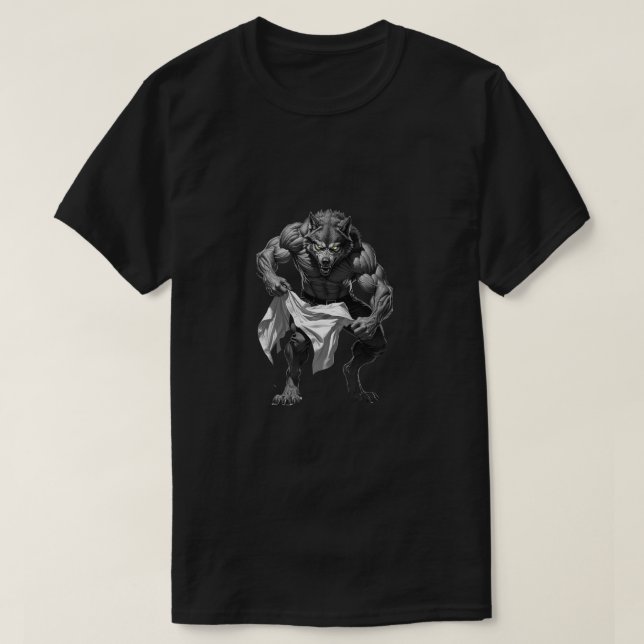 Wolf reißt Hemd T-Shirt (Design vorne)