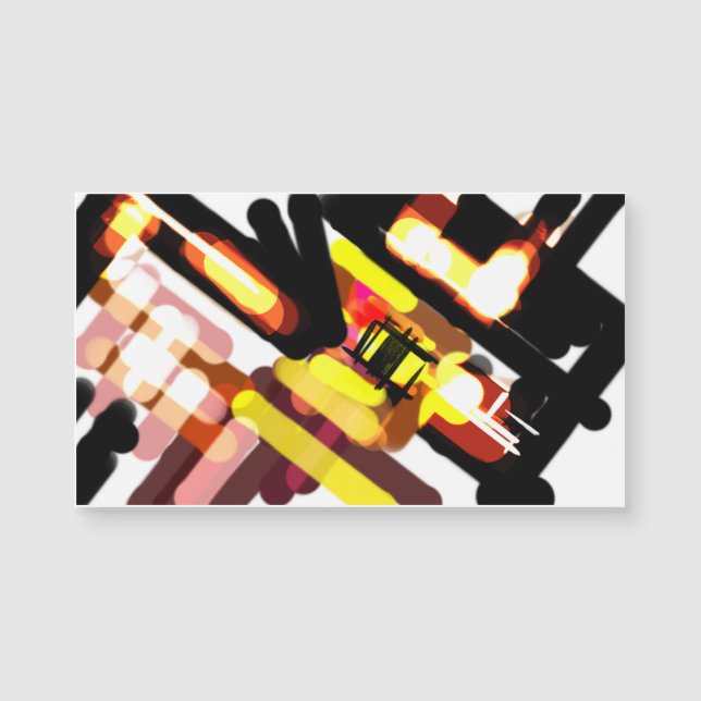 Wolf rennt Nacht Magnetkarte (Vorderseite)