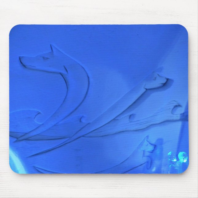 Wolf Room im Hotel de Glace, Quebec, Kanada Mousepad (Vorne)