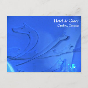 Wolf Room im Hotel de Glace, Quebec, Kanada Postkarte