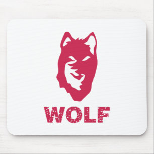 Wolf (rot) mousepad