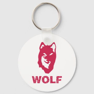 Wolf (rot) schlüsselanhänger