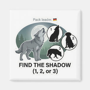 Wolf Schatten Zuordnung Magnet