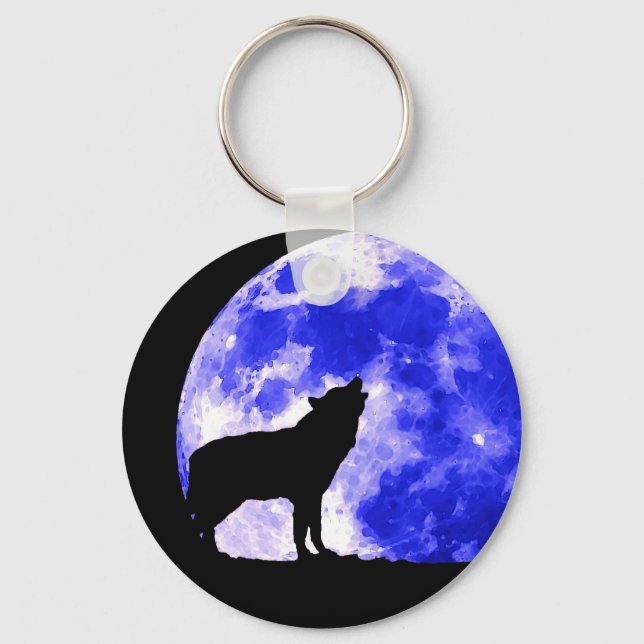 Wolf Schlüsselanhänger (Vorderseite)