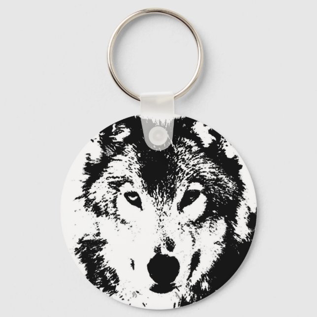 Wolf Schlüsselanhänger (Vorderseite)