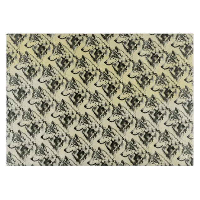 Wolf Schneidebrett (Vorderseite)
