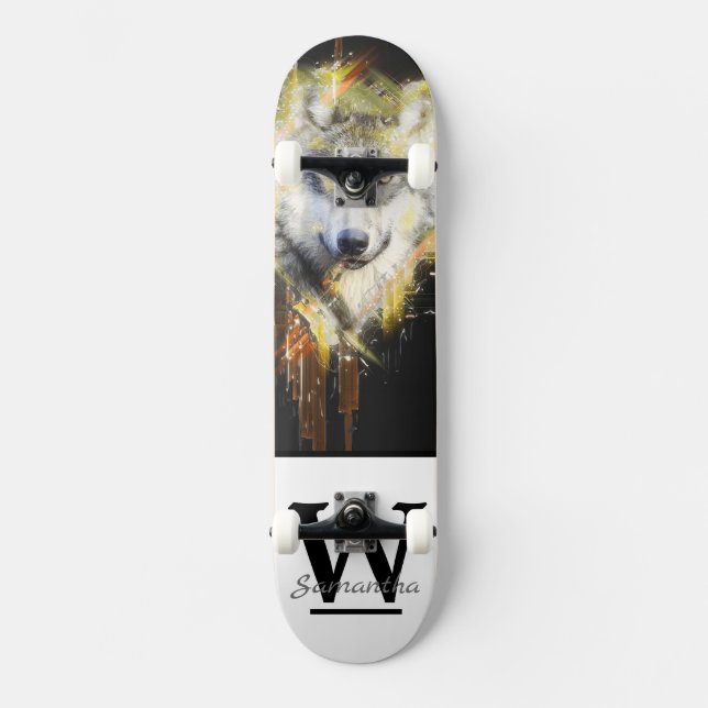 Wolf Skateboard (Vorderseite)