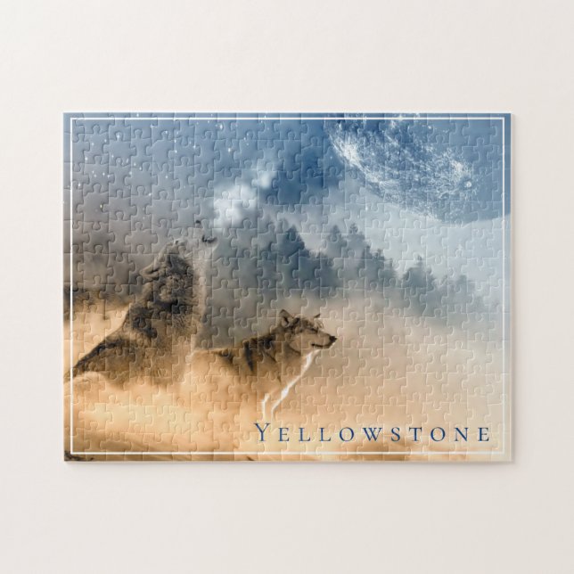 Wolf-Spiel Puzzlespiel-Yellowstone (Horizontal)
