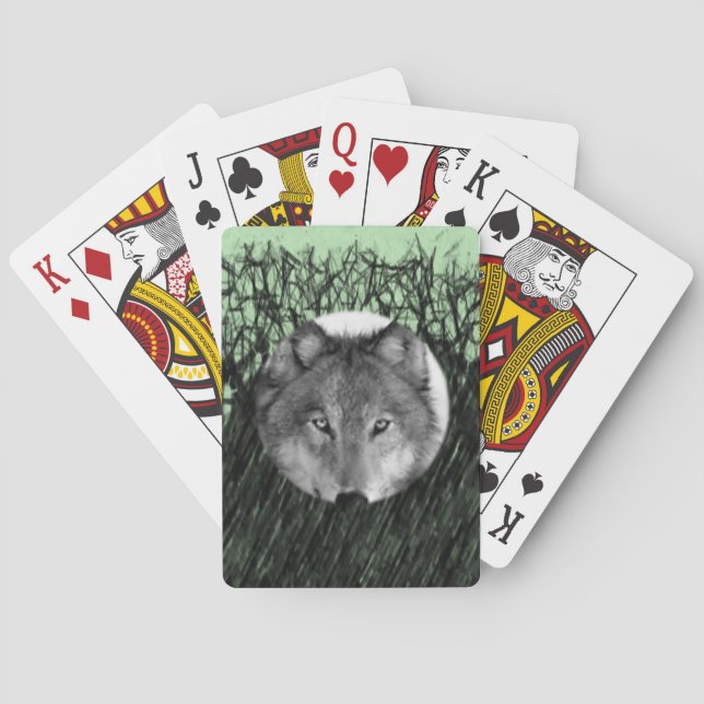 Wolf Spielkarten-Deck Spielkarten (Rückseite)