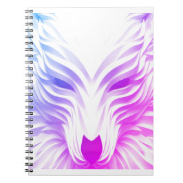 Wolf Spiral Foto Notebook Notizblock