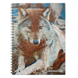 Wolf Spiral Notebook Notizblock