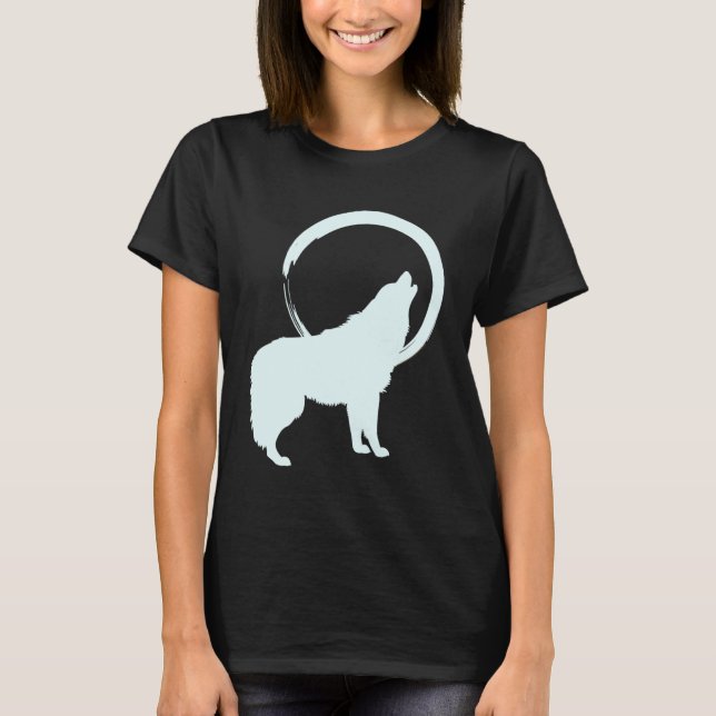 Wolf Spirit Animal Sacred Shaman Native American T-Shirt (Vorderseite)