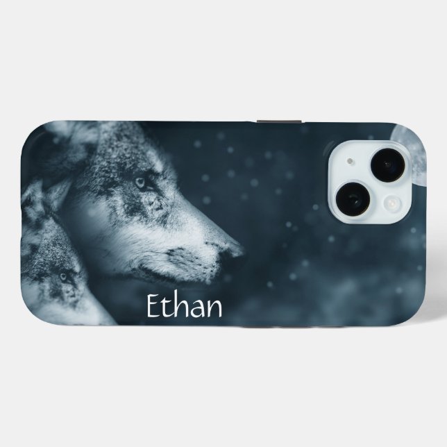 Wolf Spirit Custom Case-Mate iPhone Hülle (Rückseite (Horizontal))
