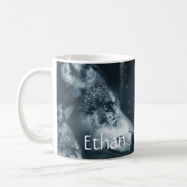 Wolf Spirit Custom Kaffeetasse (Links)