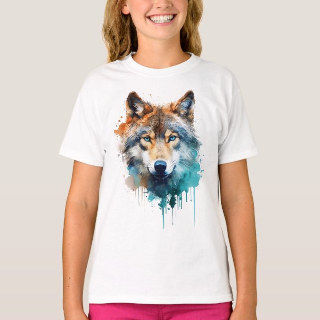 Wolf Spirit: Der Power und die Gnade des Wolfs T-Shirt (Vorderseite)