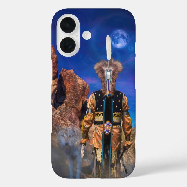 Wolf Spirit, WENN ROCKS SPRECHEN KÖNNTEN iPhone 16 Hülle (Rückseite)