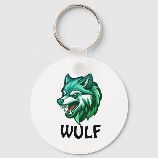 Wolf Spirit | Wild & Fearless Animal-Themed Keycha Schlüsselanhänger (Vorderseite)