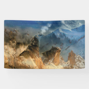 Wolf Spirits Howling Banner