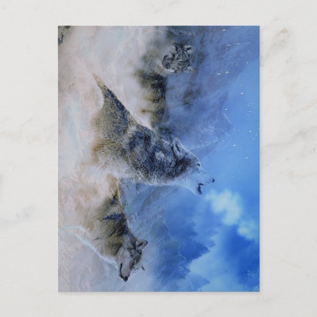 Wolf Spirits Postkarte (Vorderseite)
