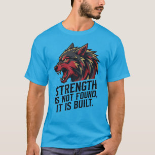 Wolf Stärke Warrior T-Shirt – Erarbeitet, nicht ge